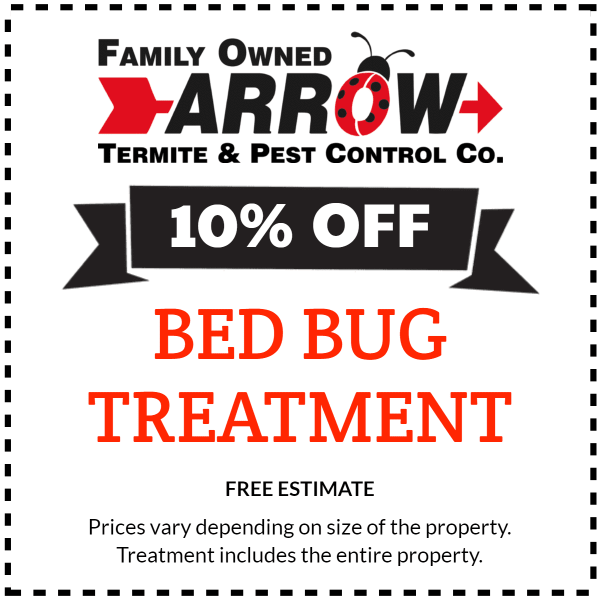 Coupons, Promotions, Special Offers Arrow Termite and Pest Control
